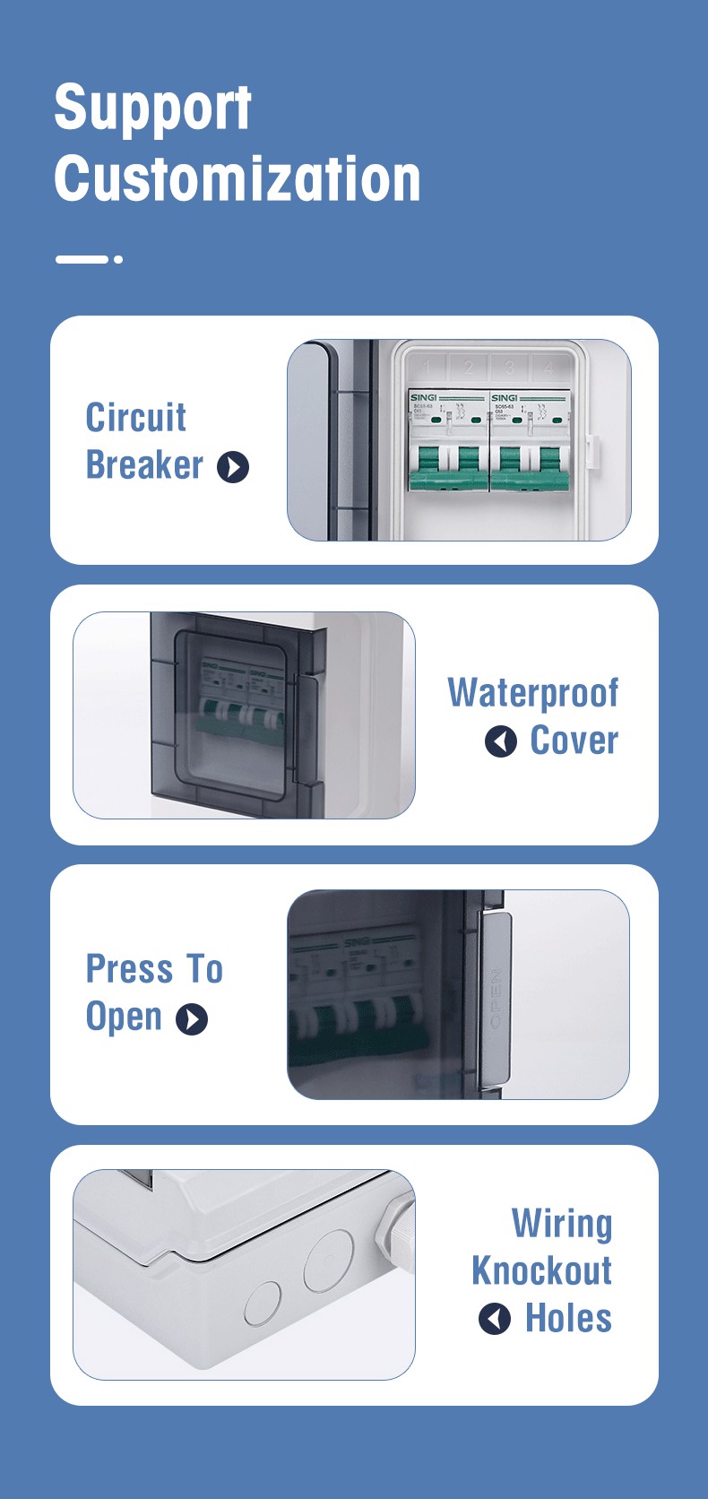 waterproof distribution box